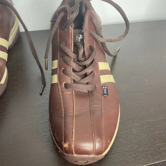 Phat Farm Mens Vintage Leather Tan Brown Shoe Size 9 - Picture 8 of 12